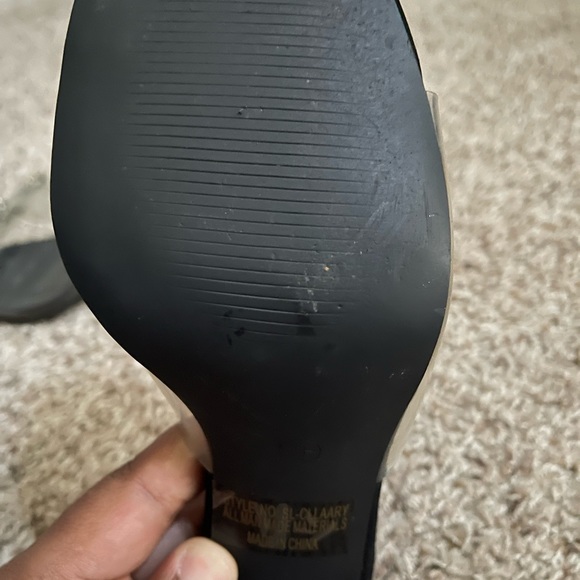 Shoe land Cape Robbin Open Toe High Heel Mule Pumps - Picture 6 of 7